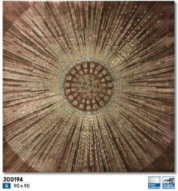 Produktbild Alldecor Bild Ornament Metallelemente (90 x 90 cm)