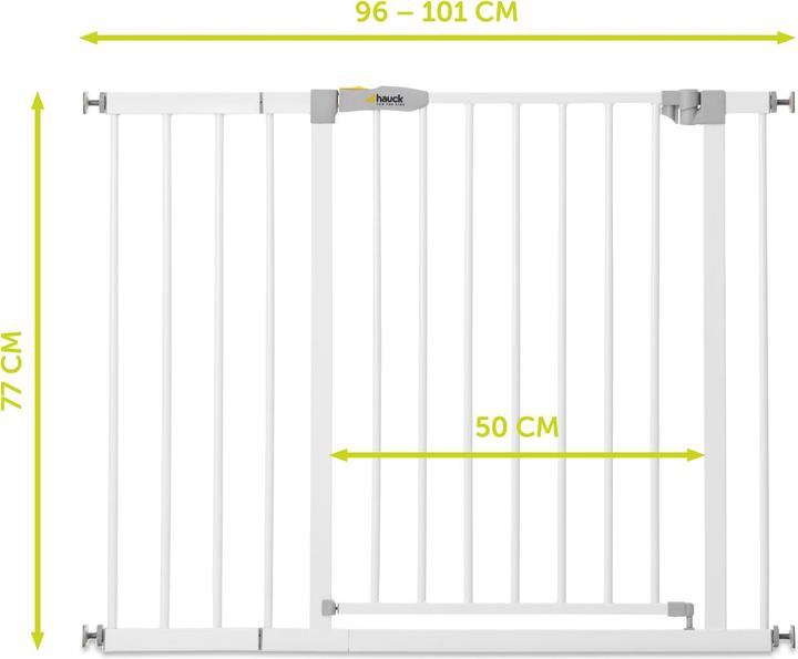 Produktbild Hauck Stop N Safe 2+ 21cm ext. White (96 cm)