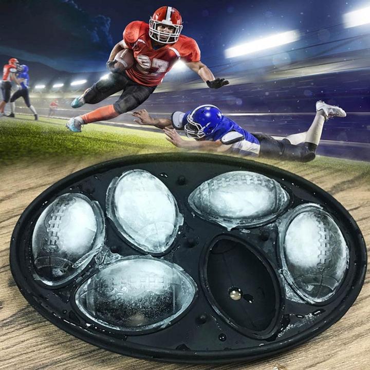 Actual product image König Design Silicone ice cube mould football ice mould whisky round ice ball ice cube tray