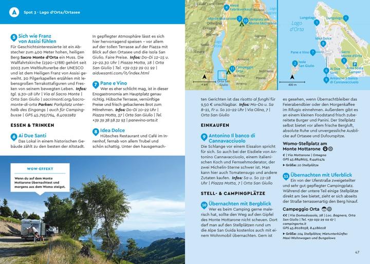 Actual product image Camper Guide Lombardei, Piemont & Ligurien (German, Anne Steinbach, Clemens Sehi, 2023)