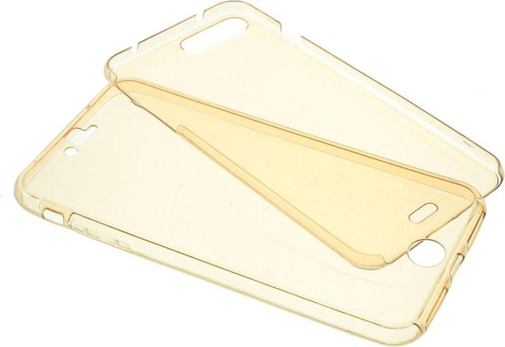 Produktbild König Design Apple iPhone 7 Plus Full Body 360 Silikon Schutzhülle Handyhülle Case Hülle Gold (Apple iPhone 7 Plus)