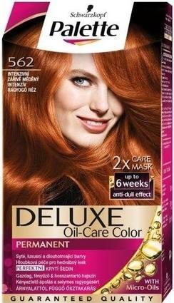 Palette Deluxe Oil-Care Hair Dye Permanently Coloring Made Of Micro-Oil 562 Intense Shining Copper (562 Intense Shining Copper)