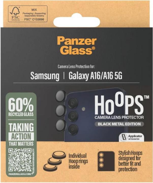 Produktbild PanzerGlass Hoops Camera Lens Protector (1 Stück, Samsung Galaxy A16, Samsung Galaxy A16 5G)