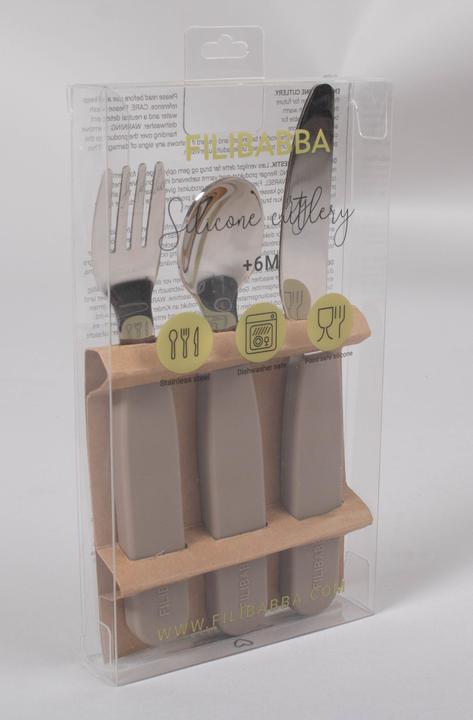Actual product image Filibabba Silicone cutlery set