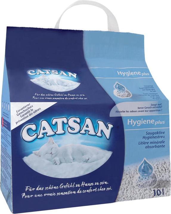 Image du produit Catsan Hygiene Plus (Ne s'agglomère pas, Biodégradable, Neutralisant, 4.82 kg)