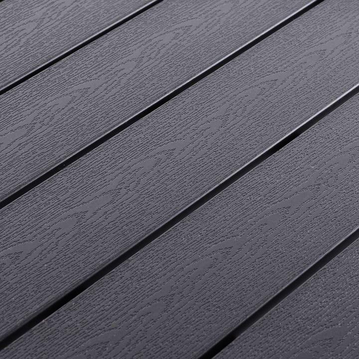 Produktbild Mojawo Non-Wood Gartentisch Aluminium anthrazit / schwarz 150x80cm (150 cm)