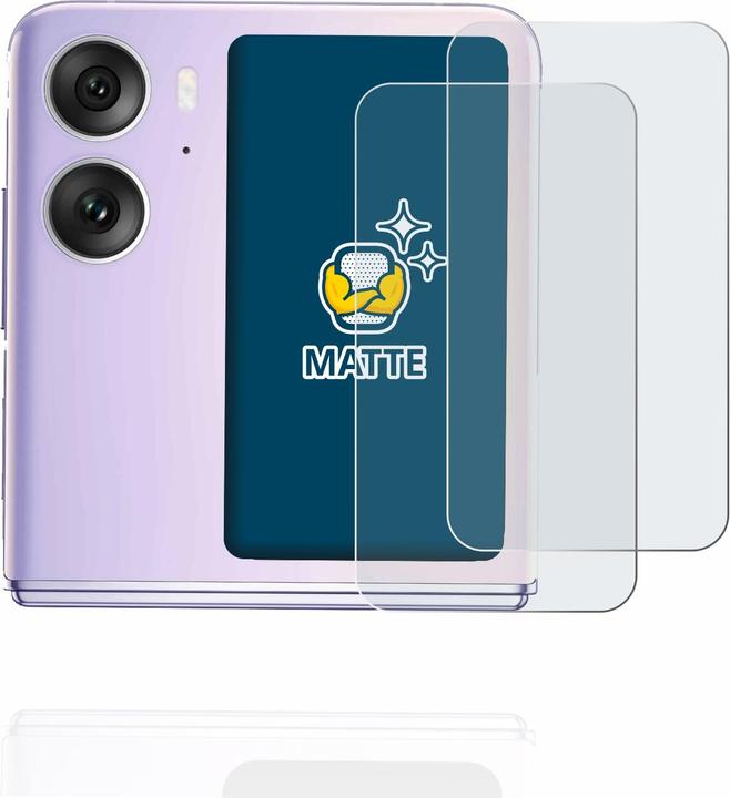 Actual product image BROTECT Anti-glare screen protector matt (2 Piece, Oppo Find N2 Flip)