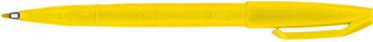 Actual product image Pentel Fibre pen Sign Pen (Yellow, 1.10 x)