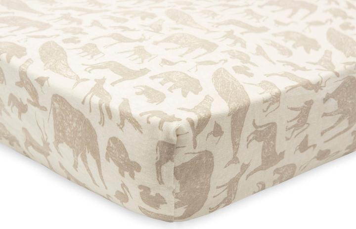 Produktbild Jollein Fix-Leintuch Animals Nougat 60 x 120 cm (60 x 120 cm)