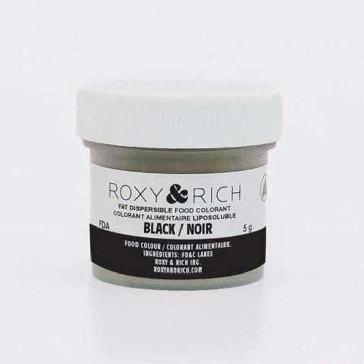 Produktbild Roxy & Rich Fettlösliche Pulverfarbe Schwarz für Schokolade