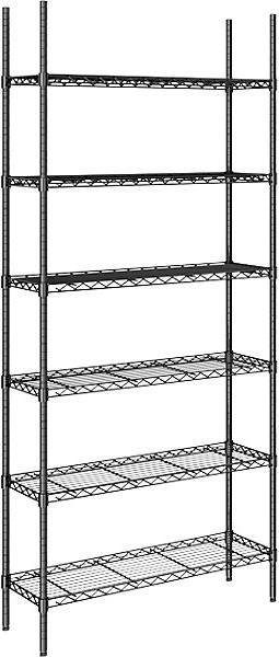 Immagine prodotto Seco Scaffale in rete metallica d'acciaio, nero