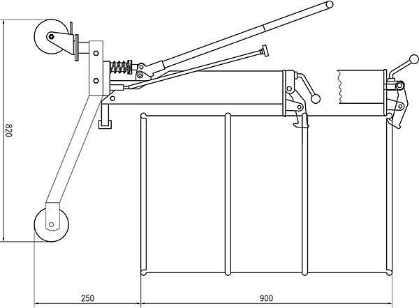 Actual product image eurokraft basic Drum lifter EASY