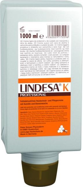 Produktbild Lindesa PROFESSIONAL K Hautschutzcreme 1,0 l (1000 ml)