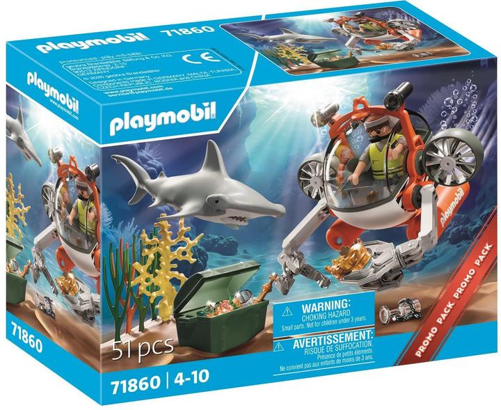 Playmobil 71860 Schatzsuche mit U-Boot (71860, Playmobil Action Heroes)