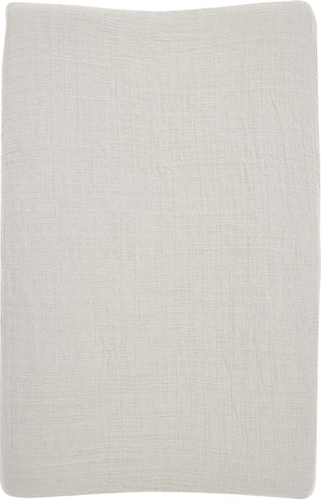 Actual product image Meyco Baby Uni changing mat cover - pre-washed muslin - greige - 50x70cm (50 x 70 cm)