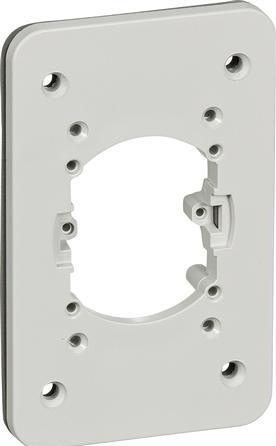 LK Opus® 74 Insert Plaque intermédiaire pour prise de courant type 110H/110L gris clair.
