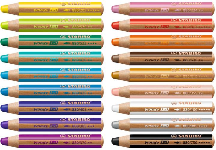 Image du produit STABILO woody 3 en 1 crayon de couleur (Jaune, 1 x)