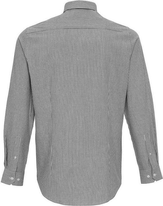 Actual product image Premier Mens Striped Oxford Long-Sleeved Shirt (M)