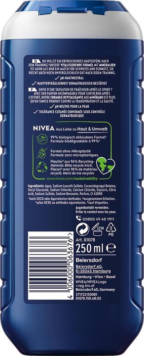 Actual product image NIVEA Multipack Pflegedusche Sport (6 Stück)