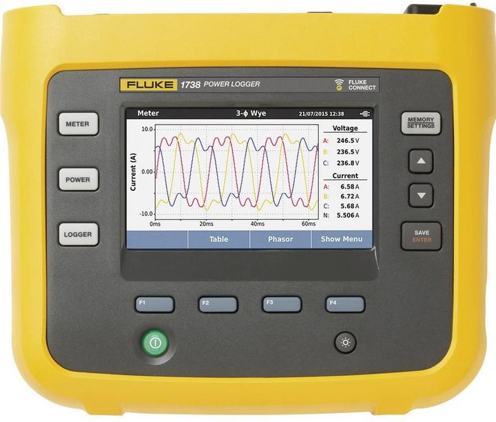 Image du produit Fluke 1738/EUS Power Logger, analyseur de réseau (CAT IV 600V, CAT III 1000V)
