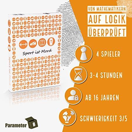 Actual product image Parameter B PARPB004 - Sport ist Mord - Krimi-Dinner Spiel, für 4 Spieler, ab 16 Jahren (DE-Ausgabe) (German)