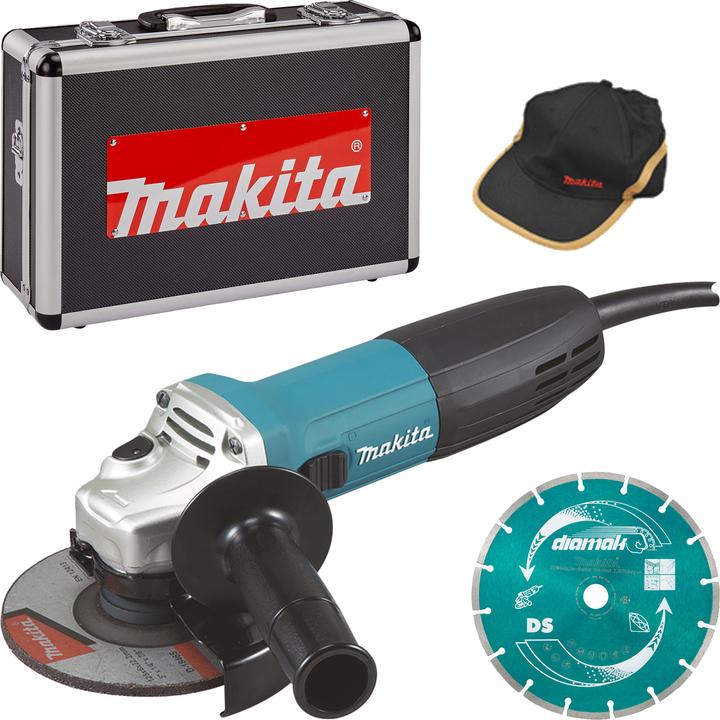 Actual product image Makita Ø 125mm angle grinder GA5030RSP1 +accessories 720 Watt (125 mm)