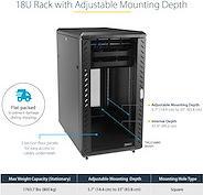 Produktbild StarTech RK1836BKF (18 HE, 19 Zoll Rack)