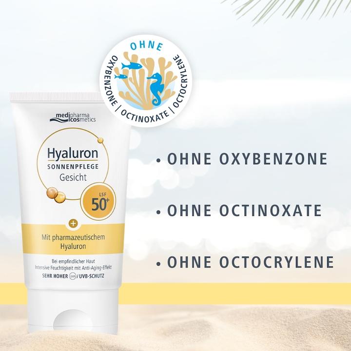 Image du produit Medipharma cosmetics Hyaluron Soin solaire visage SPF 50+, 50 ml de crème (Crème solaire, SPF 50+, 50 ml)