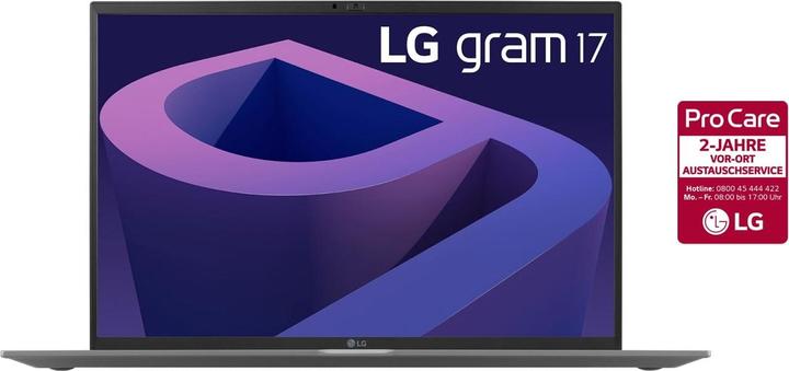 Produktbild LG Gram 17 (17", Intel Core i7-1260P, 16 GB, 1000 GB, DE)