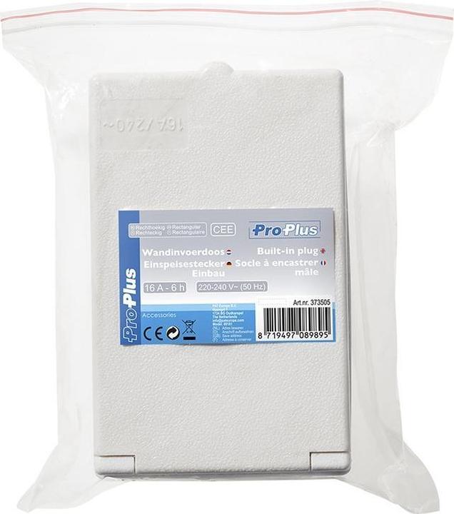 Actual product image ProPlus CEE power plug installation rectangular