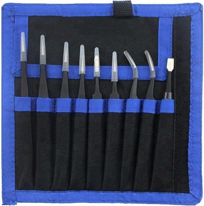 Actual product image UF-Tools Tweezers 9-piece set
