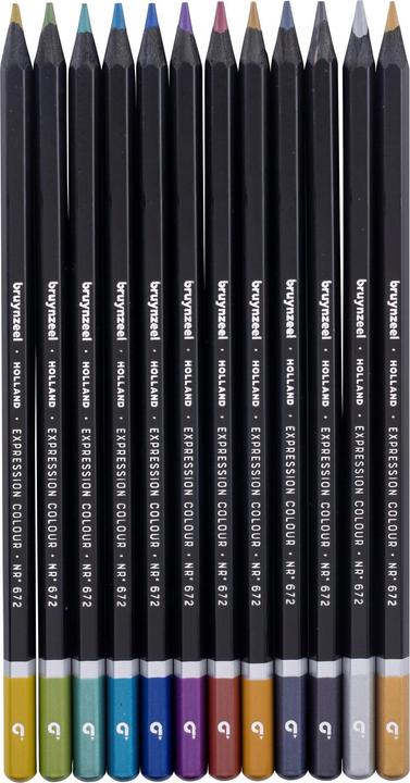 Image du produit Bruynzeel Expression crayons de couleur métalliques 12pcs (Multicolore, Métallique, 12 x)