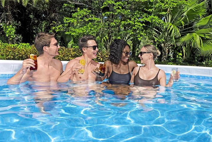 Produktbild Bestway Power Steel Frame Pool Komplett- Set, mit Sandfilteranlage, 549x274x122 (549 x 274 x 122 cm)