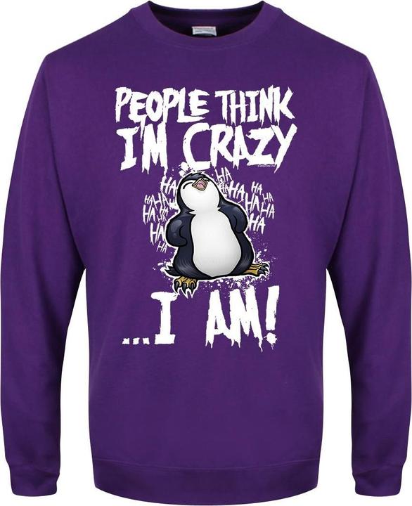 Produktbild Psycho Penguin People Think I'm Crazy Sweatshirt (XXL)