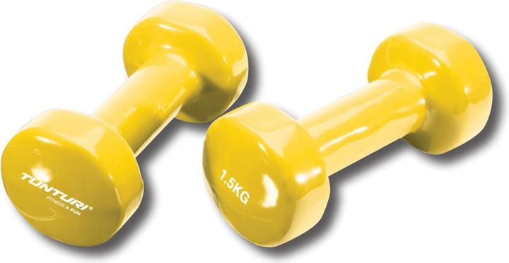 Actual product image Tunturi Vinyl Kurzhanteln (2 x 1.5 kg)