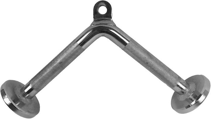 Actual product image Tunturi Trizeps Griff Chrom für Kabelzug
