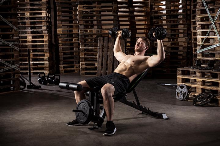 Image du produit Tunturi Verstellbare Hantelbank mit Bauch- und Beintrainer UB60
