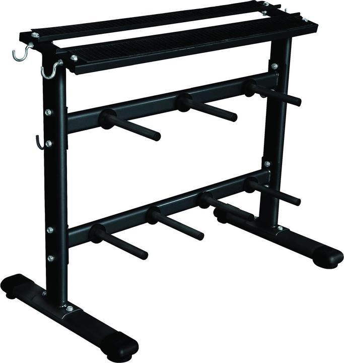 Tunturi Hantelscheiben und Hantel Rack