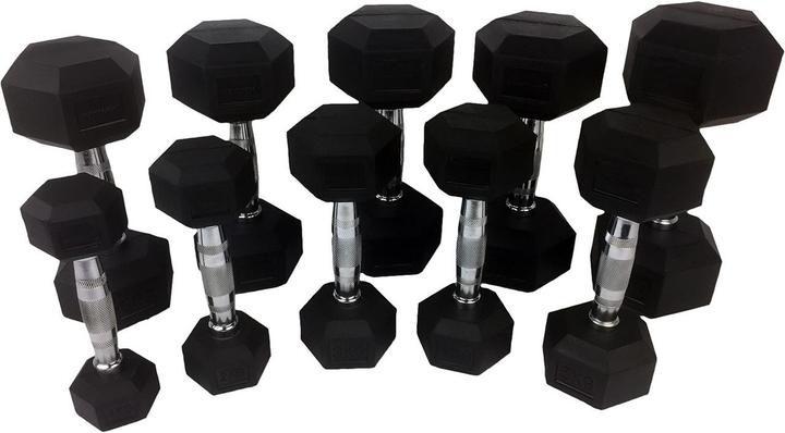 Produktbild Tunturi Hexa Kurzhantelset 1 - 10 kg (total 110 kg)