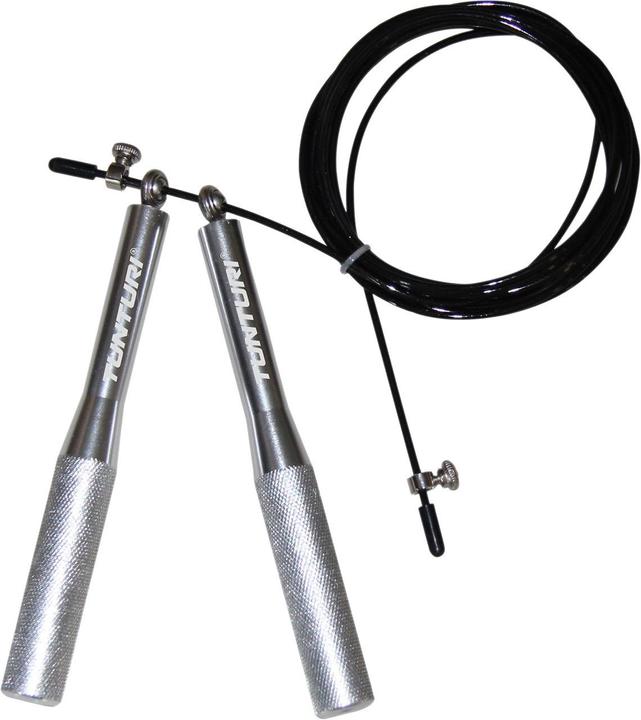 Actual product image Tunturi Verstellbares Springseil mit Alu-Griffen und Kugellager (300 cm)