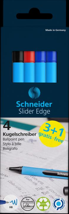 Produktbild Schneider Mix-Sets Kugelschreiber Slider Edge XB (farbsortiert, 4 x)