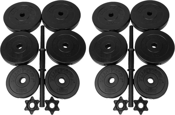 Produktbild Tunturi Vinyl Kurzhantelset (4 x 3.5 kg, 4 x 2 kg, 4 x 1 kg)