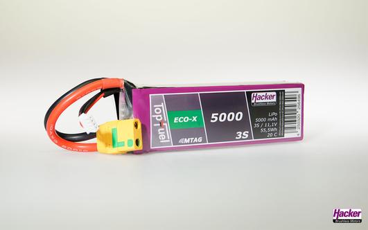 Produktbild Hacker LiPo Pack TF ECO-X 5000mAh 3S MTAG (11.10 V, 5000 mAh)