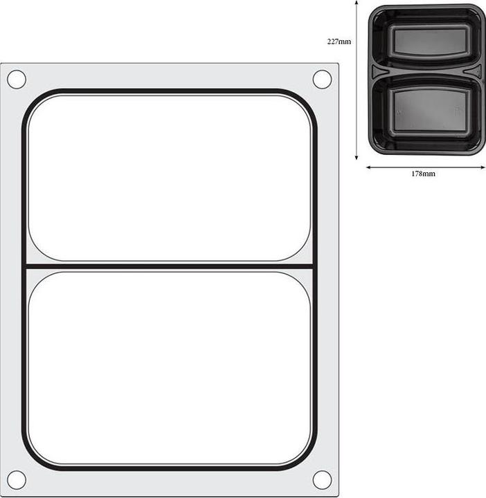 Produktbild Hendi Matrize für Versiegelungsmach. 227x178 mm