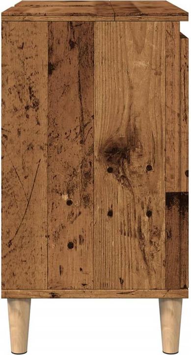 Actual product image VidaXL Waschbeckenunterschrank Unterschrank Badschrank Badmöbel Altholz-Optik (58 x 33 x 60 cm)