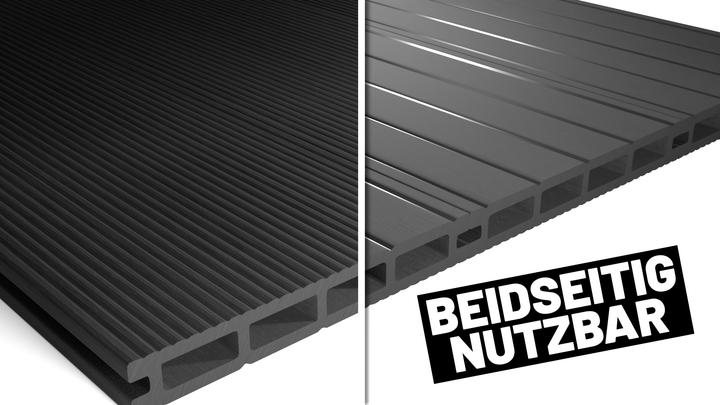 Actual product image Endorphin ® 30m² Anthrazit WPC Terrassendielen Komplettset