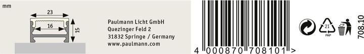 Actual product image Paulmann Profile incl. diffuser