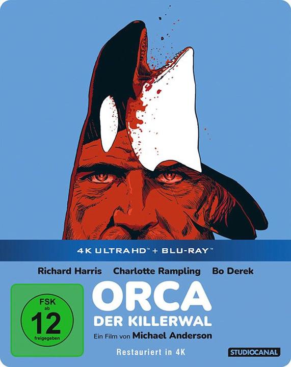 Actual product image Orca, the Killer Whale - Limited Steelbook Edition (Blu-ray, 4k Blu-ray, French, German, English)