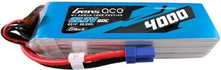 Actual product image Gens Ace G-Tech 4000mAh 22.2V 60C 6S1P Lipo Battery Pack with EC5 Plug (22.20 V, 4000 mAh)