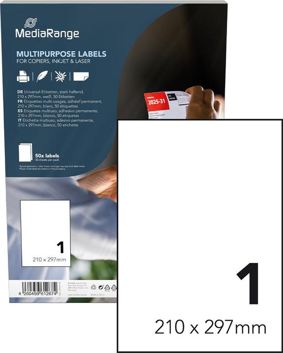 Actual product image MediaRange Matt permanent adhesive
